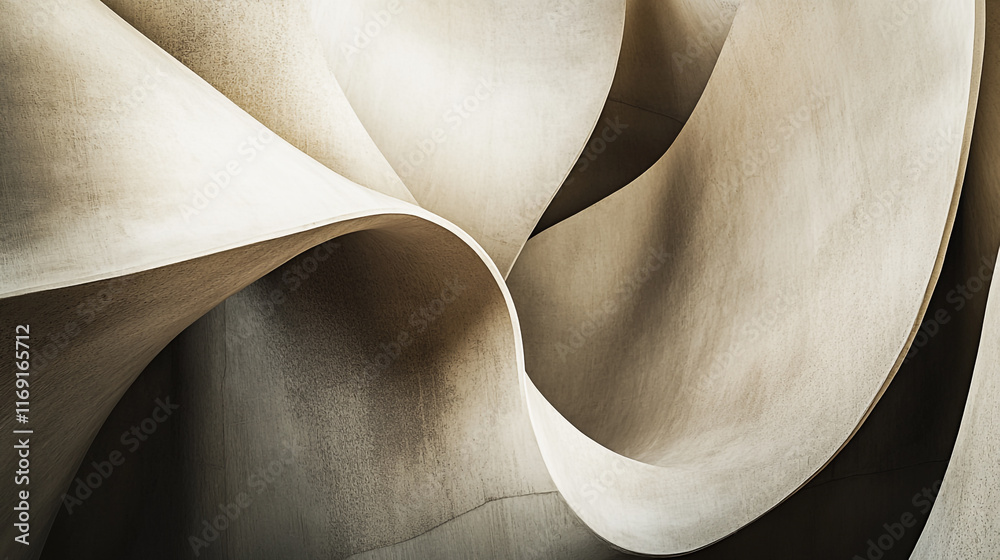 Natural curves and soft textures create an abstract composition in light and shadow Natural curves and soft textures create an abstract composition in light and shadow
