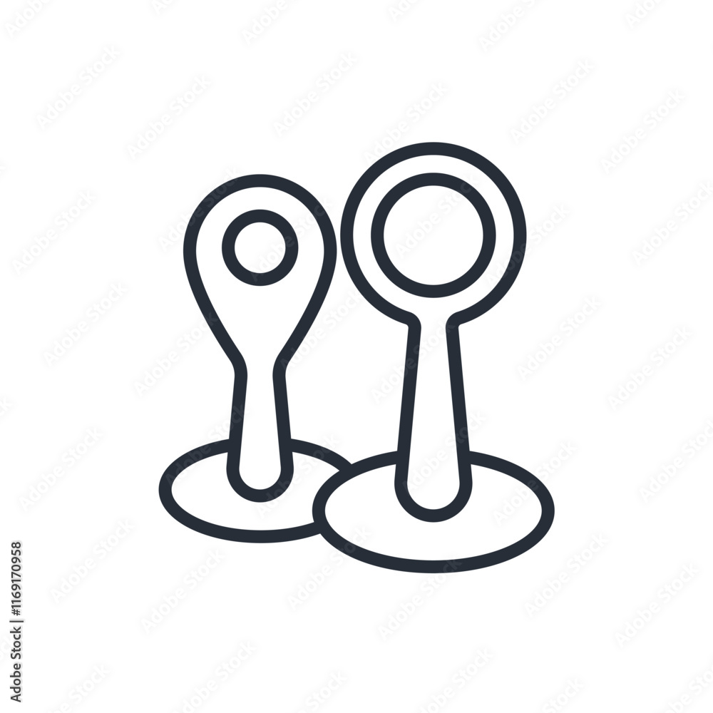 pin marker icon. vector.Editable stroke.linear style sign for use web design,logo.Symbol illustration. pin marker icon. vector.Editable stroke.linear style sign for use web design,logo.Symbol illustration.