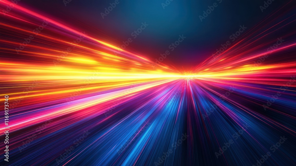 Abstract light trails in vibrant colors. Abstract light trails in vibrant colors.