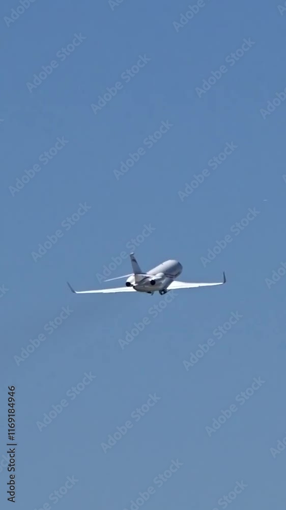 Business Airplane Departing out of airport Business Airplane Departing out of airport