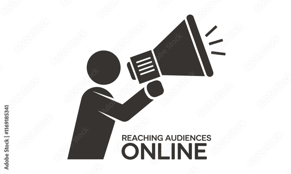 Fototapeta premium Digitalization Marketing vector graphics