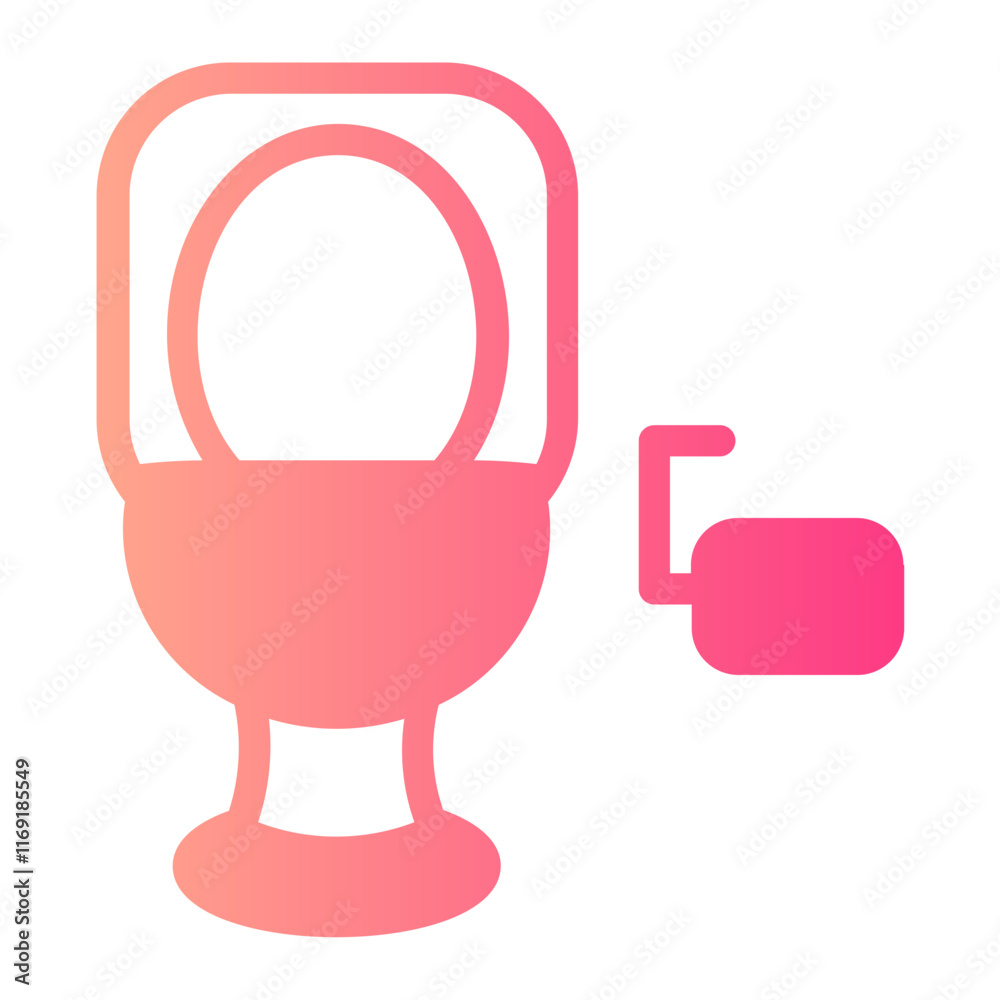 Toilet gradient icon Toilet gradient icon