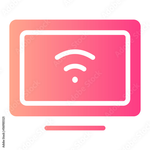 smart tv gradient icon