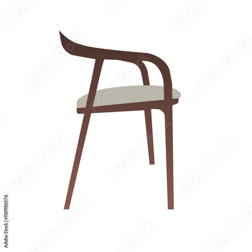 old wooden chair isolated