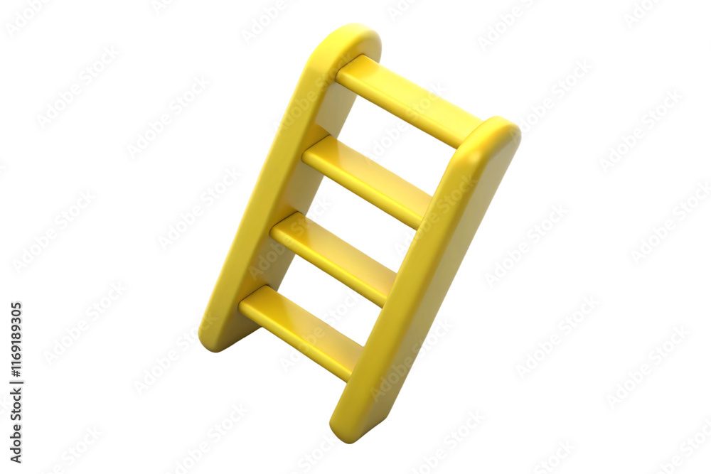 golden ladder isolated on white golden ladder isolated on white