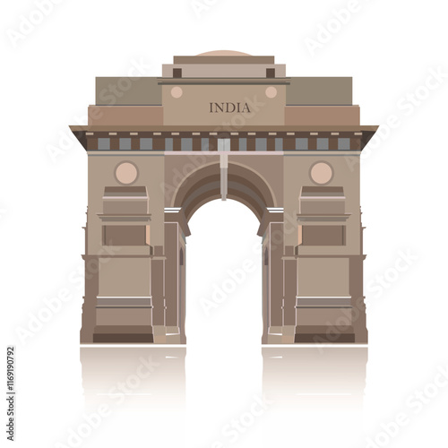 delhi gate vector illustration