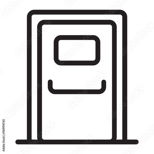 Emergency Exit  line icon