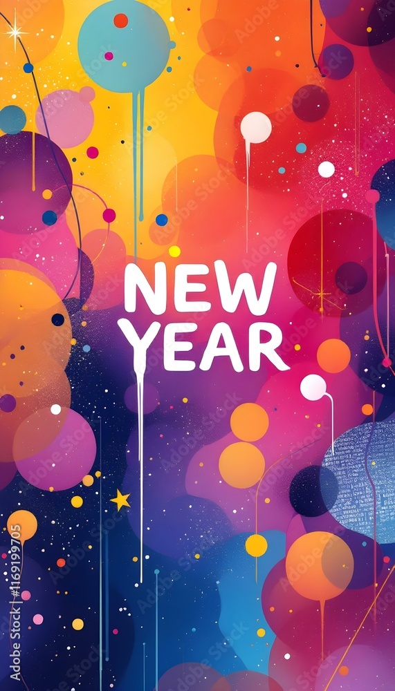 New Year christmas background