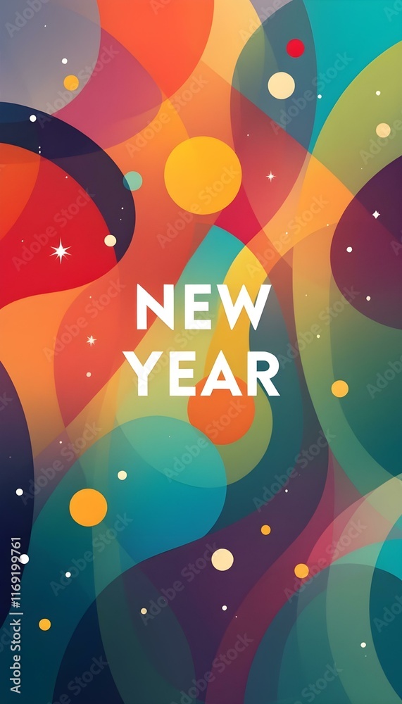 New Year christmas background