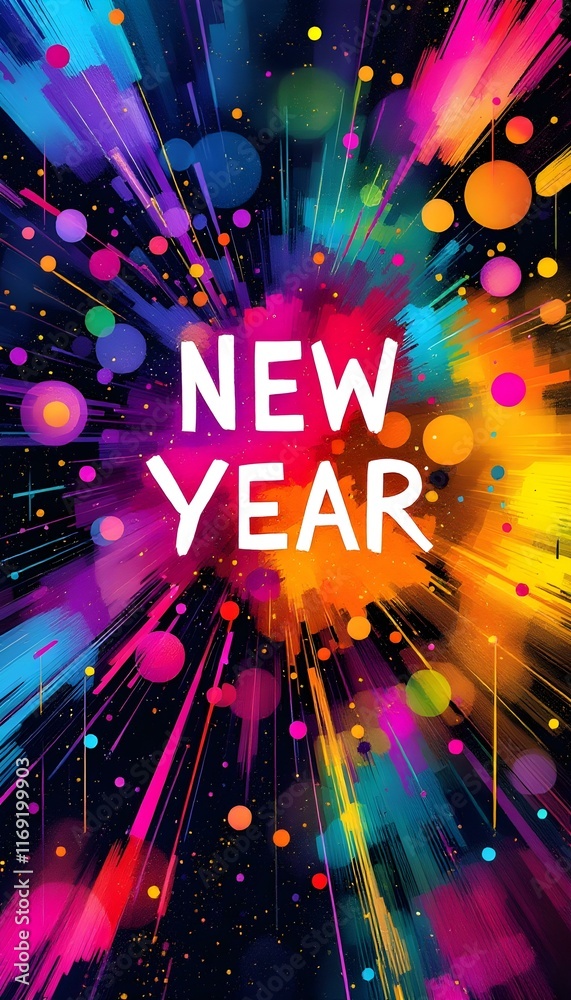 New Year christmas background