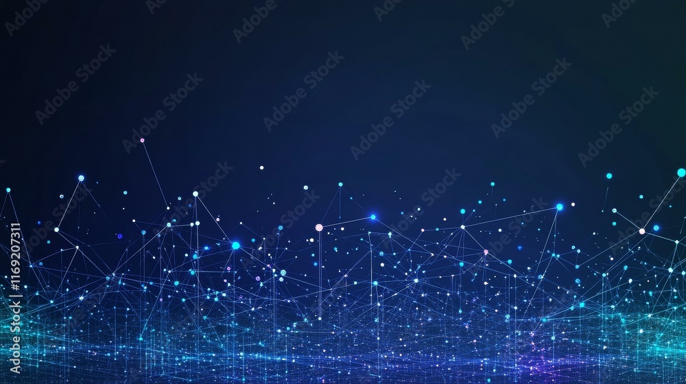 Obraz premium Abstract Digital Network Connection Design