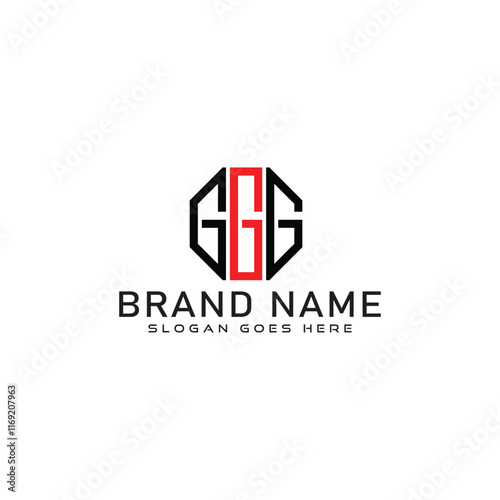 GGG letter logo design. GGG business and real estate monogram logo vector template. photo