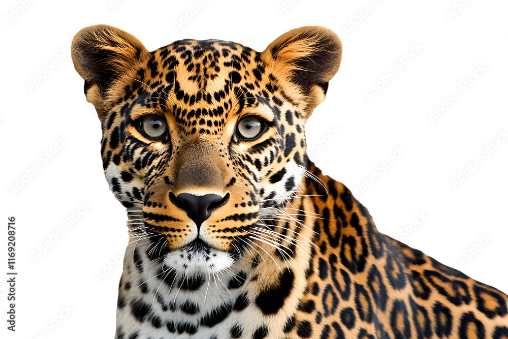 Obraz premium [Transparent Background PNG]Close Up Portrait of a Leopard