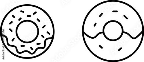 "Delicious Donut Icon for Food, Desserts, and Bakery-Themed Designs"