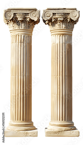 antique column isolated photo