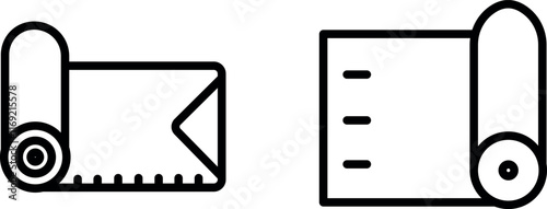 "Simple Mat Icon for Home, Floor, and Interior Design-Themed Concepts"