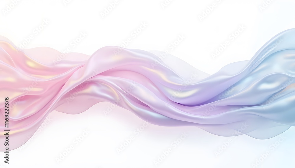 Abstract Pastel Gradient Wave with Soft Fluid Motion, Light Blue and Purple Swirl on White Background Abstract Pastel Gradient Wave with Soft Fluid Motion, Light Blue and Purple Swirl on White Background