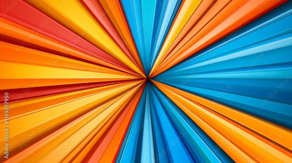 Vibrant abstract art featuring a dynamic interplay of orange and blue hues. The radiating lines create a sense of movement and energy, perfect for adding a bold visual to any project. Vibrant abstract art featuring a dynamic interplay of orange and blue hues. The radiating lines create a sense of movement and energy, perfect for adding a bold visual to any project.