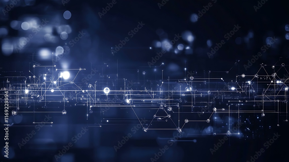 Obraz premium Abstract Digital Network Illustration