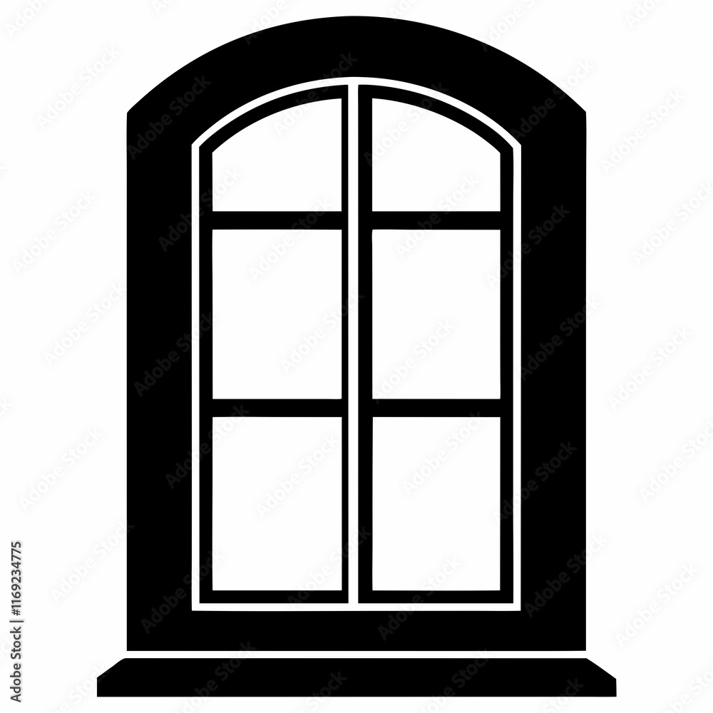 IDE Window Black Silhouette Vector Art IDE Window Black Silhouette Vector Art