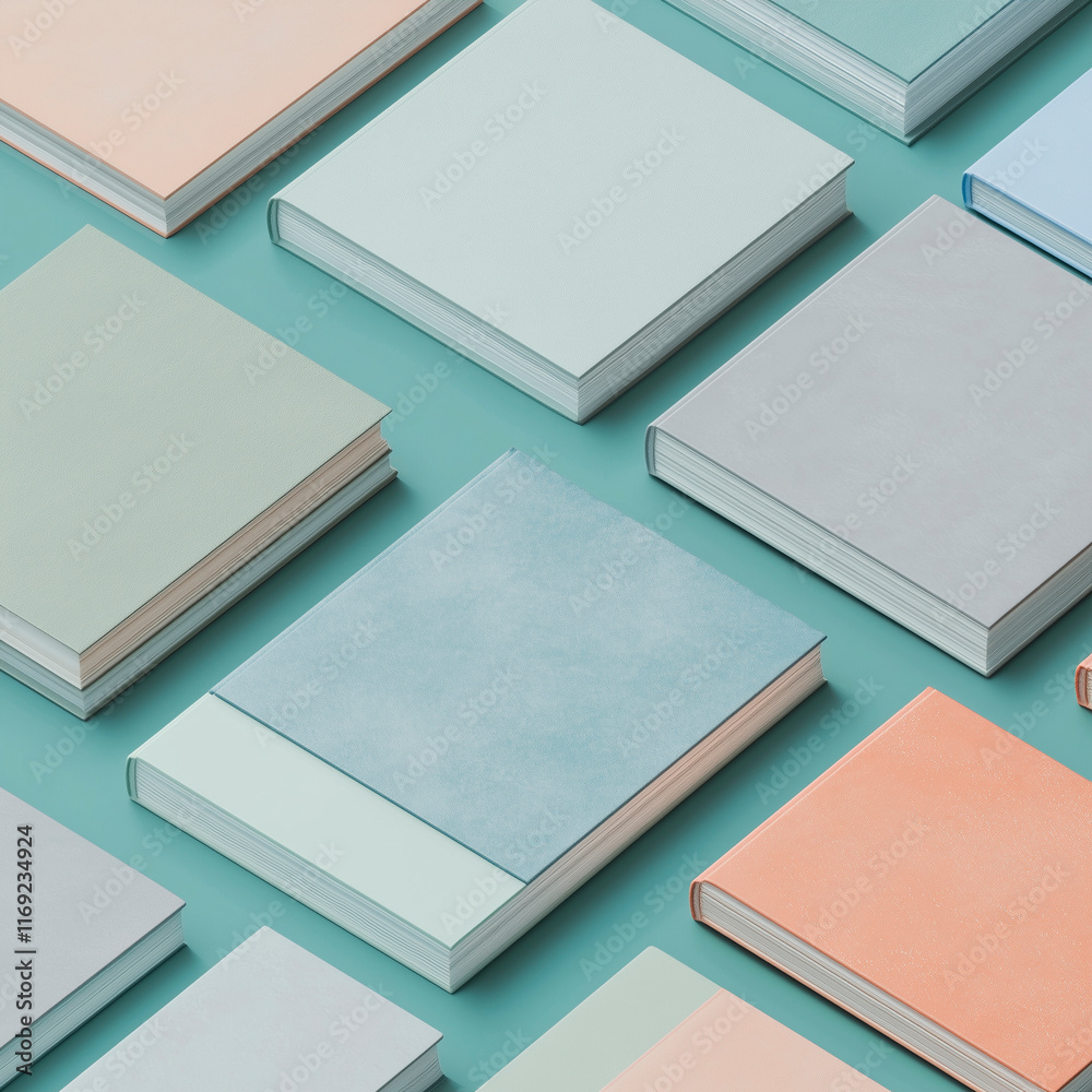 books and textbooks, pattern, mock-up books and textbooks, pattern, mock-up