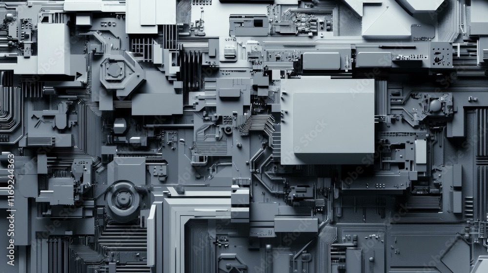 Abstract Futuristic Circuit Board Design Abstract Futuristic Circuit Board Design