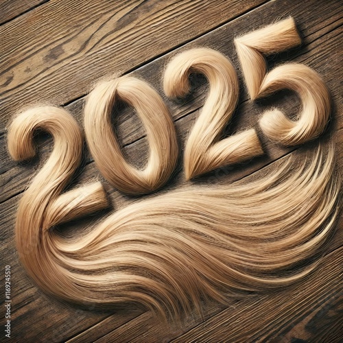 Cheveux et poils créatifs en forme de 2025 photo