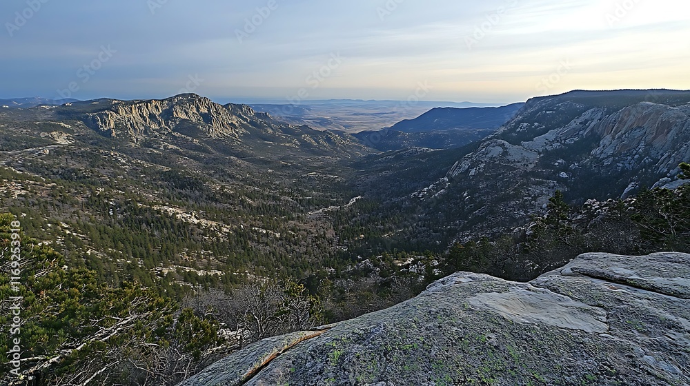 Obraz premium Majestic Mountain Valley Scenery