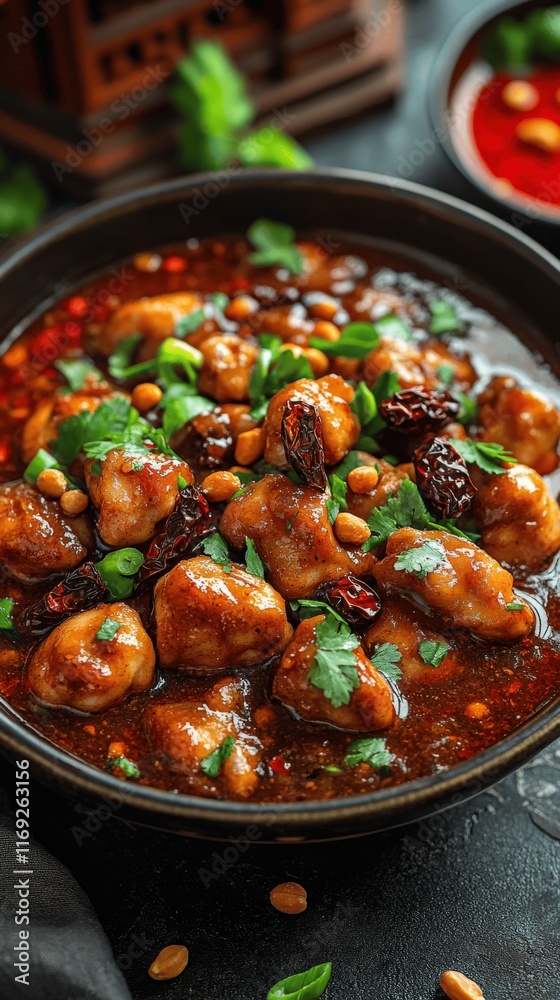 Indulge in Authentic Kung Pao Chicken with Juicy Chicken, Crunchy Peanuts & Dried Chilies in Rich Spicy Sauce - Perfect Spicy Chinese Cuisine Recipe for Dinner Indulge in Authentic Kung Pao Chicken with Juicy Chicken, Crunchy Peanuts & Dried Chilies in Rich Spicy Sauce - Perfect Spicy Chinese Cuisine Recipe for Dinner