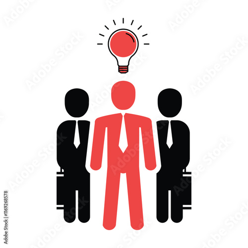 startuper and investor like funding. concept of credit capital depositor, profit sale, light bulb, teacher opportunity sponsor, lamp. flat style trend black