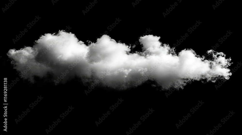 A billowing cloud of white smoke rising into the air, with faint wisps curling and dispersing in the darkness, enhancing the mood of the scene A billowing cloud of white smoke rising into the air, with faint wisps curling and dispersing in the darkness, enhancing the mood of the scene