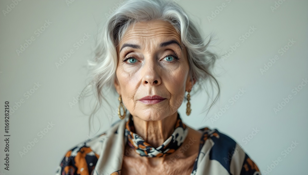 portrait of a old woman person