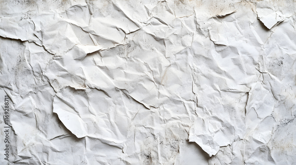 White Crumpled Paper Texture Background Image White Crumpled Paper Texture Background Image