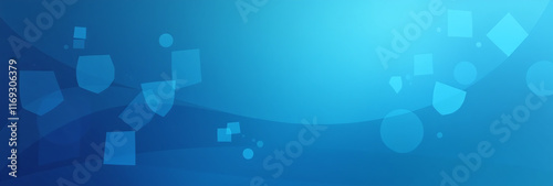 Wallpaper Mural geometric shapes abstract blue gradient background created unique vector illustration Torontodigital.ca