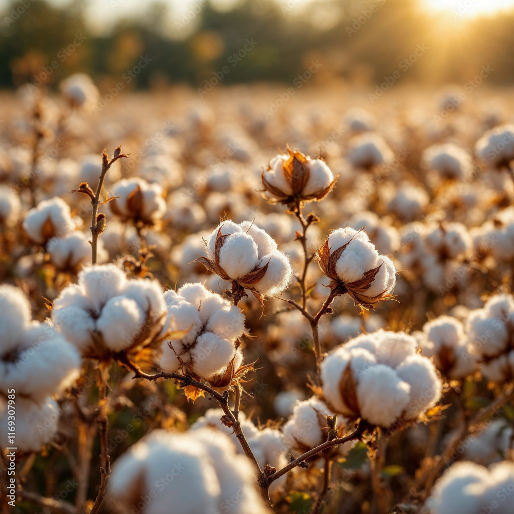 Concept photo of cotton field with space for text, wallpaper Concept photo of cotton field with space for text, wallpaper