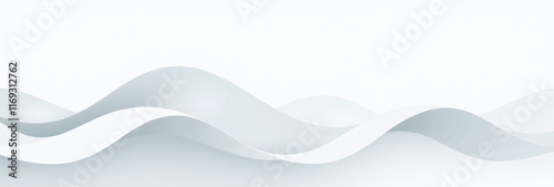 modern waves feature abstract white light gray colors trendy background illustration