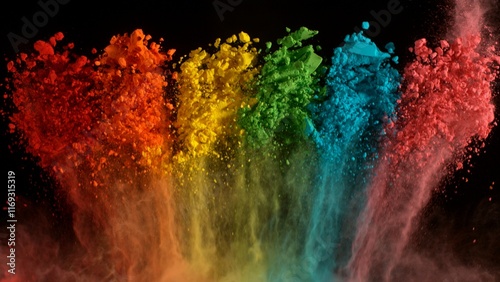 Freeze Motion Shot of Color...