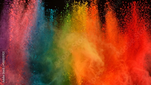 Freeze Motion Shot of Color...