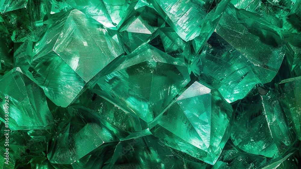 Obraz premium emerald seamless pattern wallpaper
