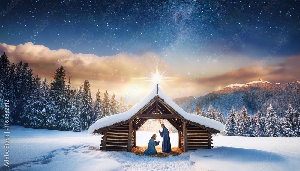 Fototapeta premium house in the mountains