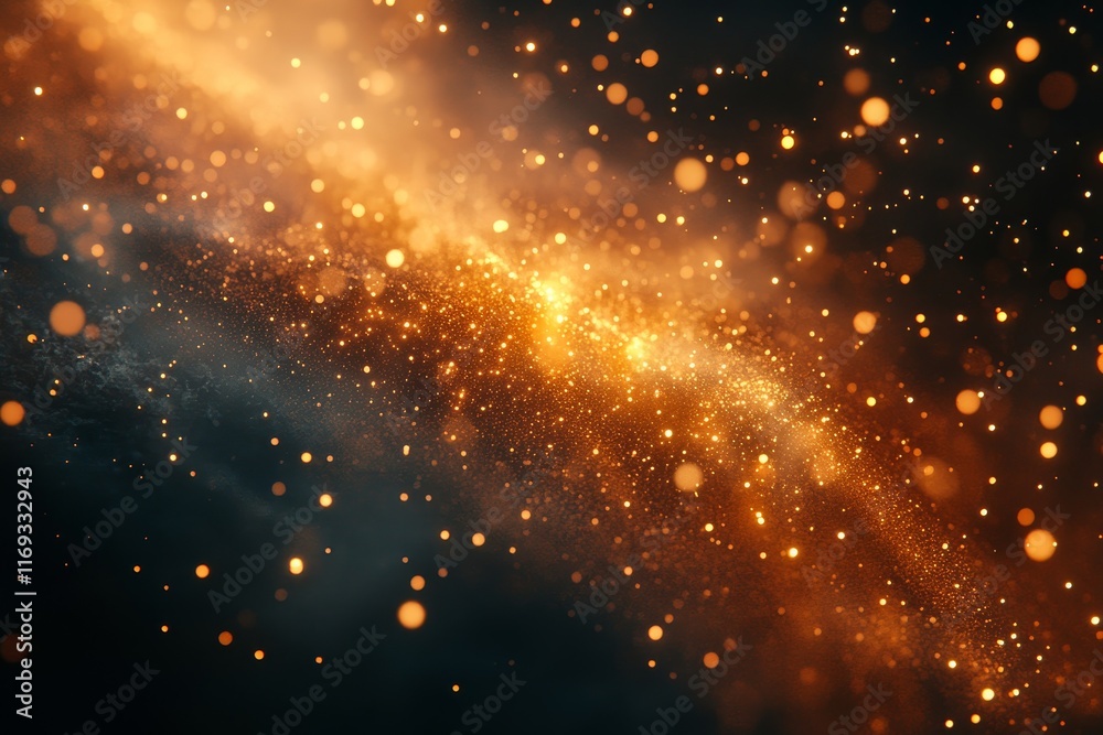 Abstract star clusters with ethereal glowing effects, Generative AI Abstract star clusters with ethereal glowing effects, Generative AI