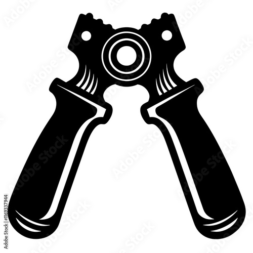 Vice grips silhouette vector illustration