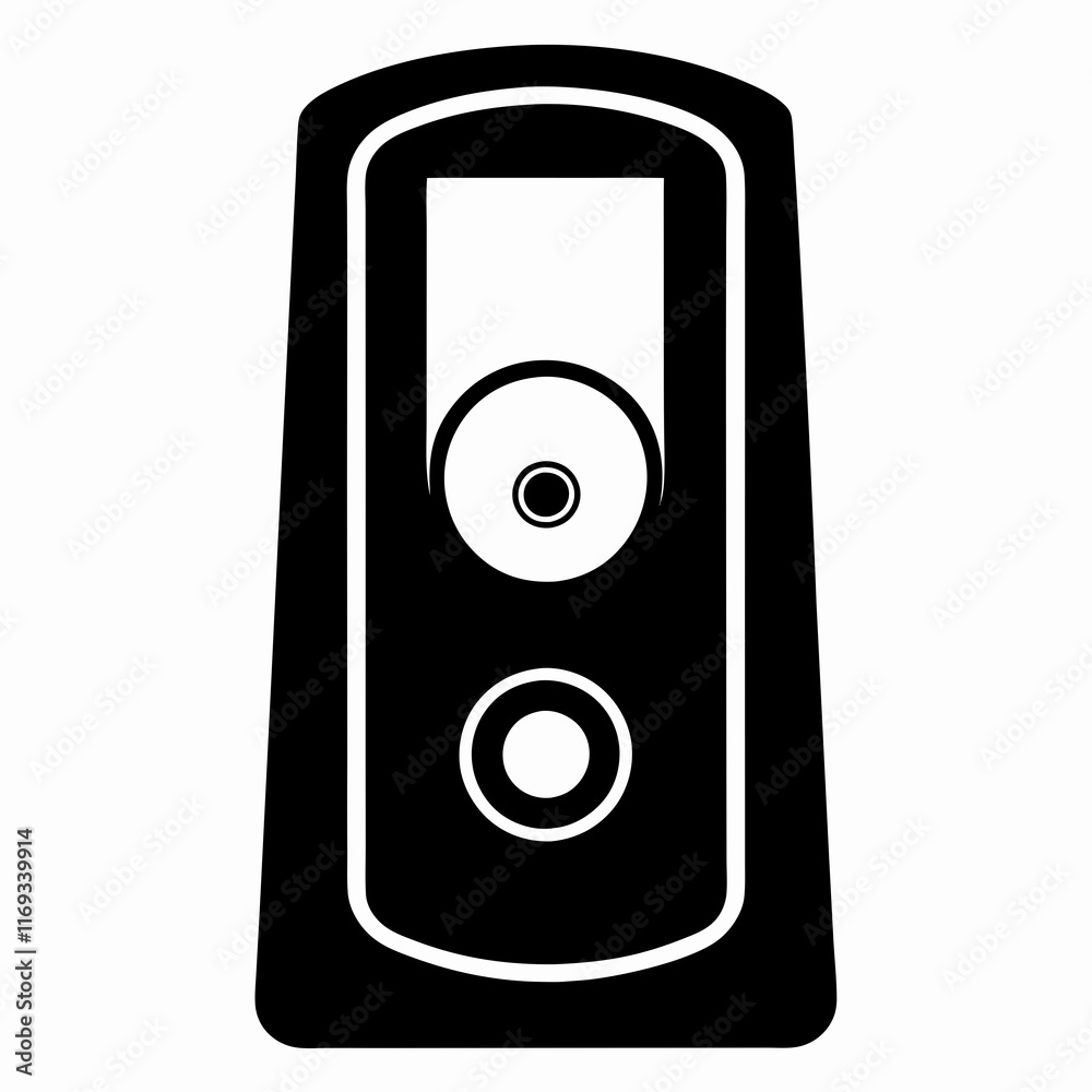 Video Doorbell Silhouette Vector Art Video Doorbell Silhouette Vector Art