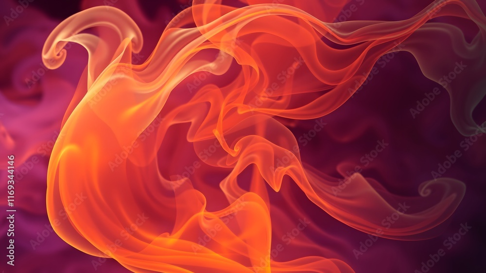 Fototapeta premium Artistic Neon Smoke Abstract Background Featuring Dynamic Color Blends 