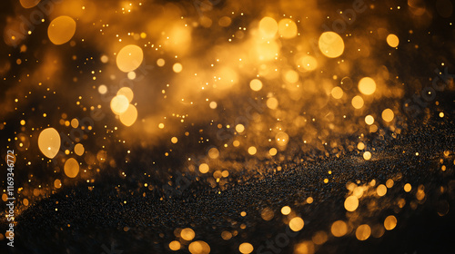 Golden Bokeh Lights A Warm and Dreamy Glow