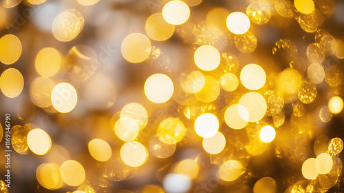 Golden Bokeh Lights A Warm and Dreamy Glow