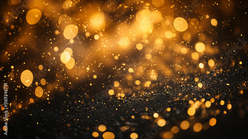 Golden Bokeh Lights A Warm and Dreamy Glow