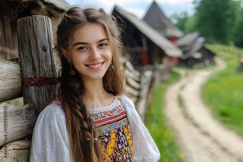 A beautiful young woman from romania