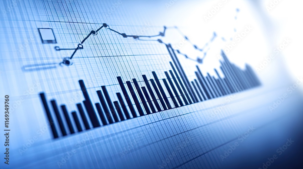 A blurred line graph and bar chart depict financial data analysis trends. Ideal for business presentations, reports, or website visuals related to market analysis and investment performance. A blurred line graph and bar chart depict financial data analysis trends. Ideal for business presentations, reports, or website visuals related to market analysis and investment performance.
