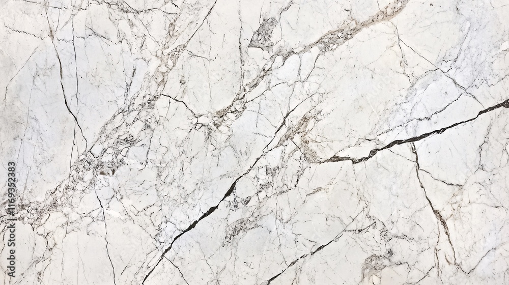 Obraz premium Marble Texture with White Background and Gray Veins